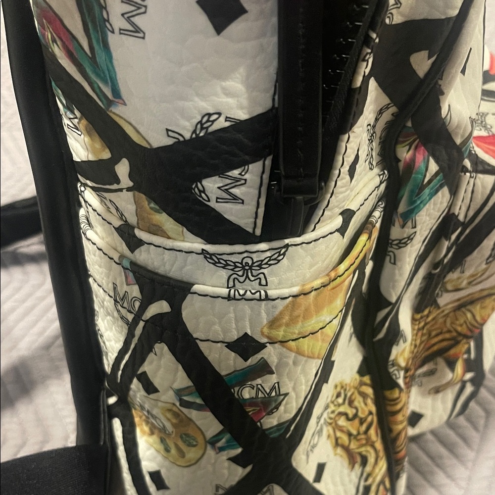 Mcm Multicolor Graphic Backpack - image 4